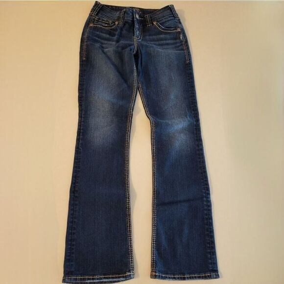 Silver Suki Mid-rise Slim Boot Jeans - Picture 1 of 8